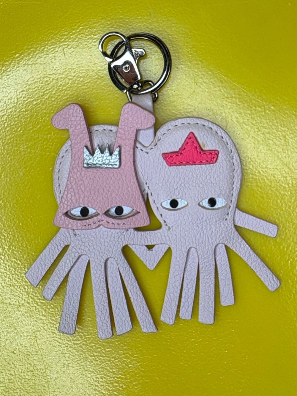 Min & Mon RARE Superhero Octotwins Leather Keychain